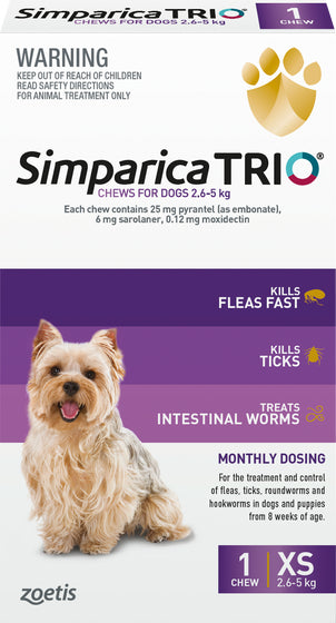 Simparica Trio XS 2.6-5kg
