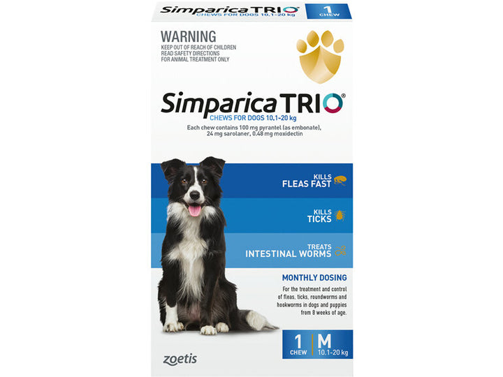 Simparica Trio M 10.1kg-20kg