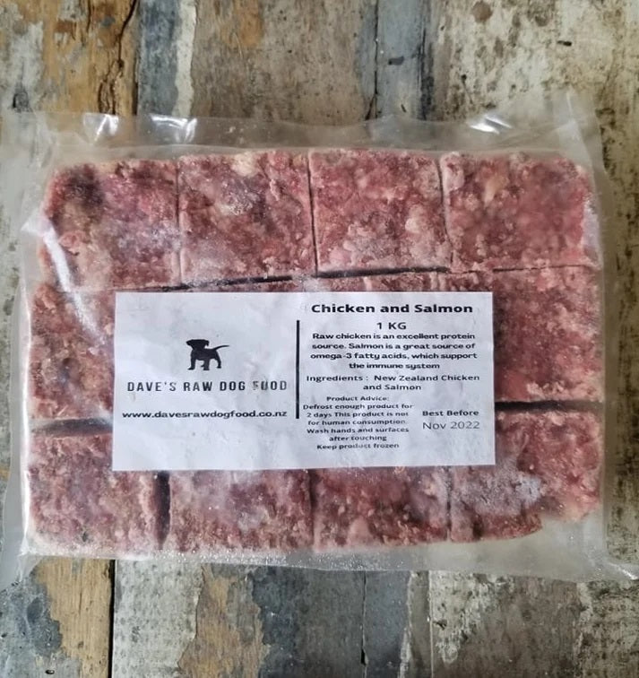 Raw Food- Chicken and Salmon 1kg