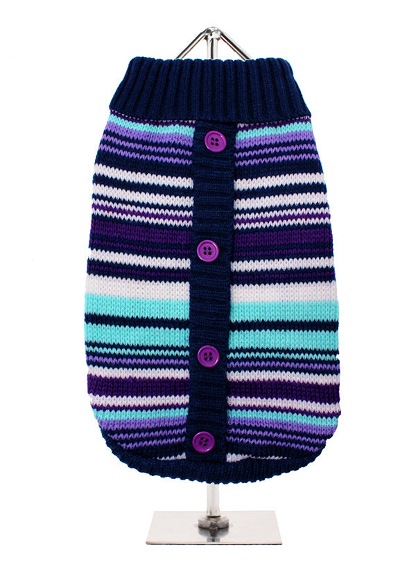 Purple Striped Sweater- Medium