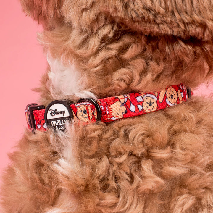 Winnie the Pooh Christmas: Dog Collar- XS