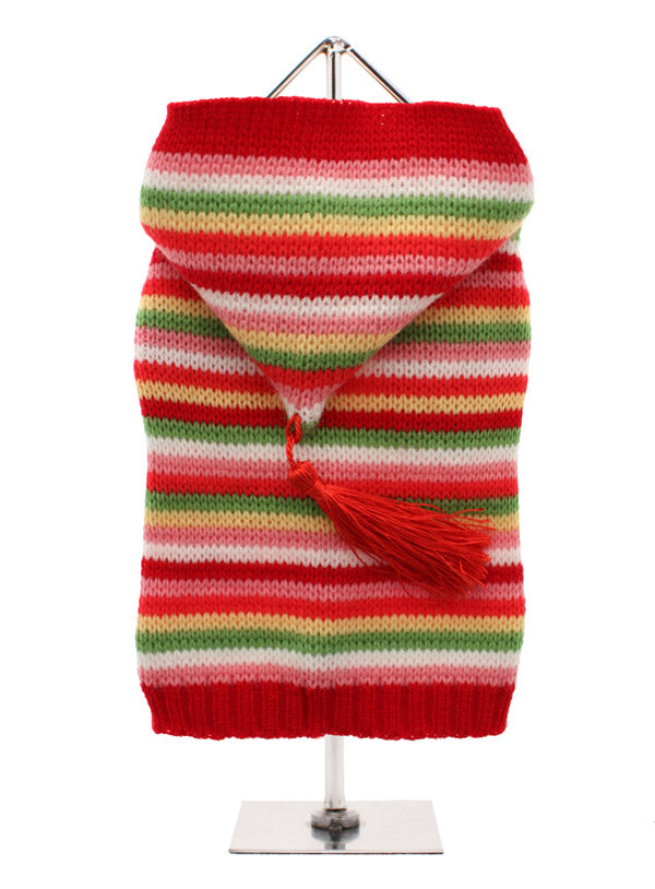 Rainbow Sweater with Hood- Large