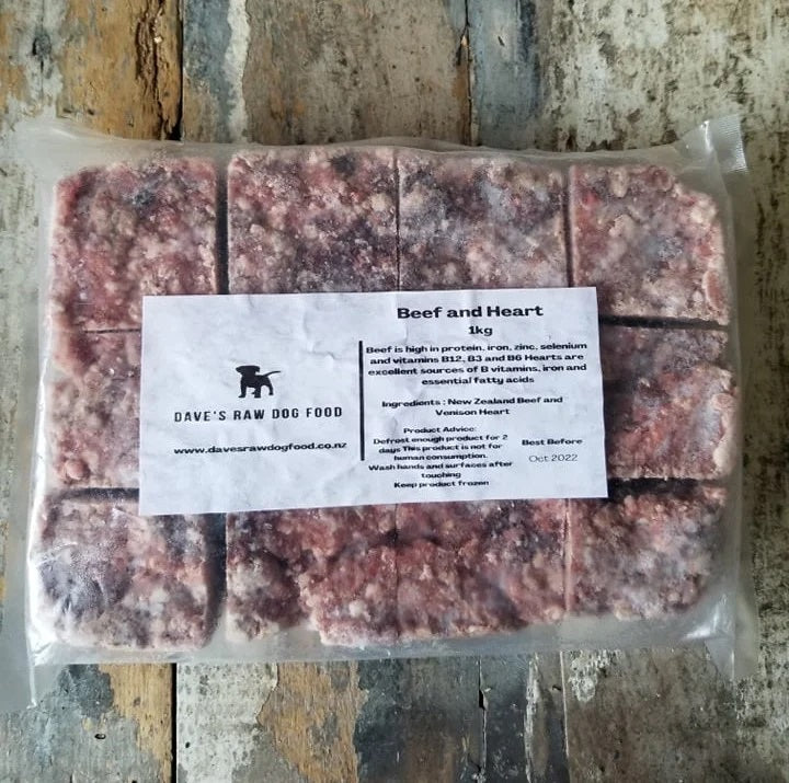 Raw Food- Beef and Heart 1kg