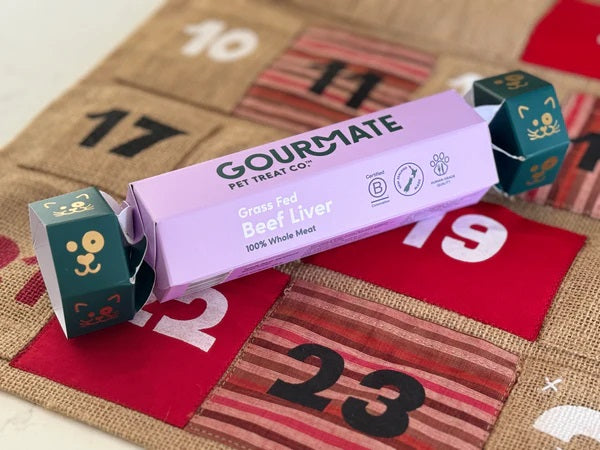 Gourmate Pet Treat Co. Grass Fed Beef Liver Christmas Cracker