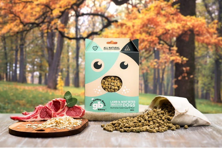 The Golden Bone Bakery Lamb and Mint Bites- Dog Training treats- 280gm