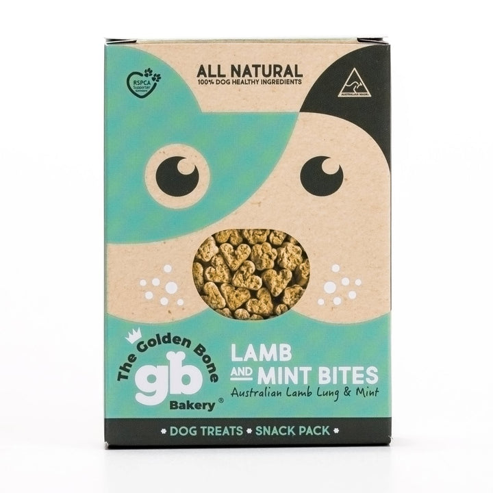 The Golden Bone Bakery Lamb and Mint Bites- 40gm Snack Pack