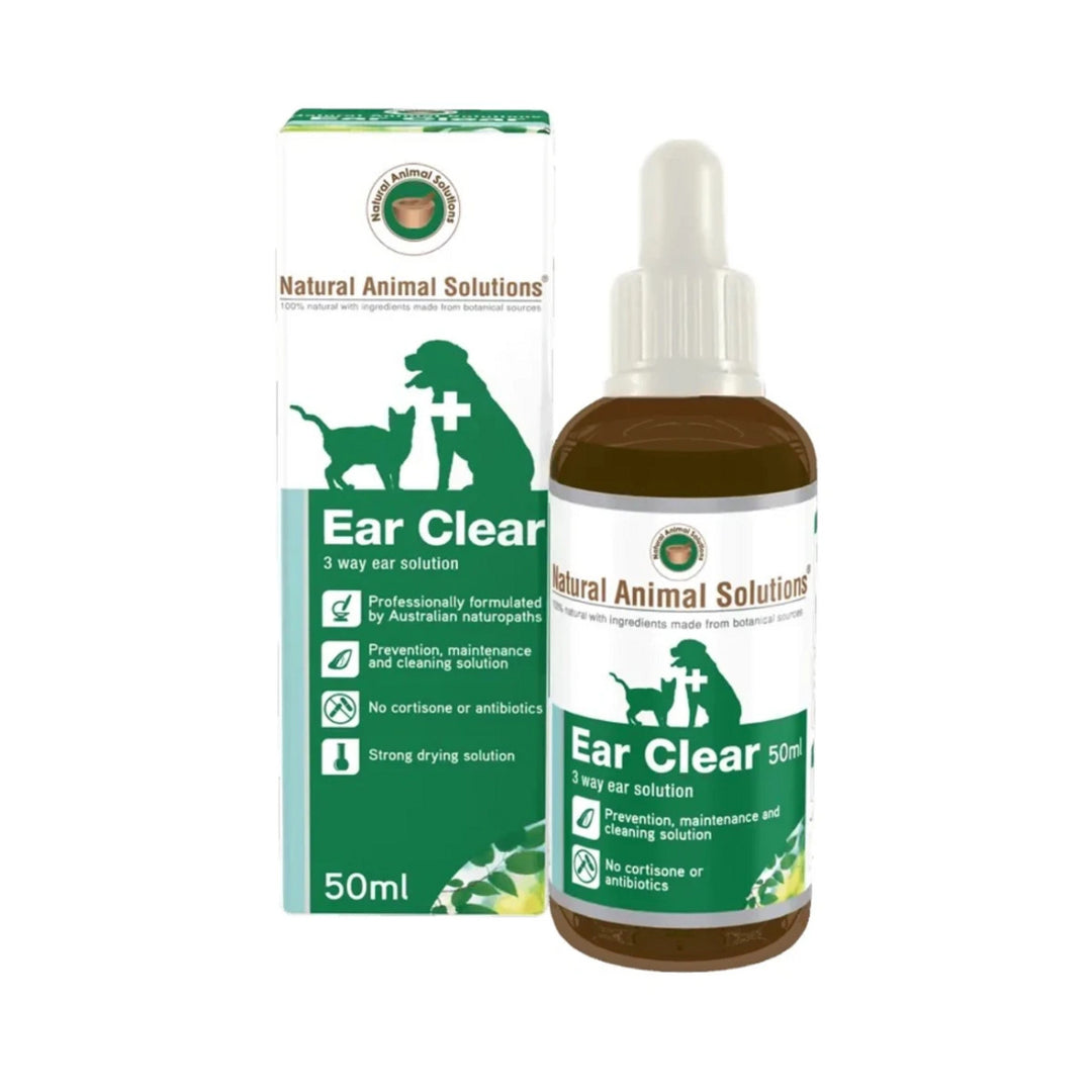 Natural Animal Solutions "Ear Clear" Ear Solution for Cats & Dogs 50ml