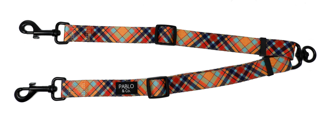 Tartan - Adjustable Leash Splitter - SMALL