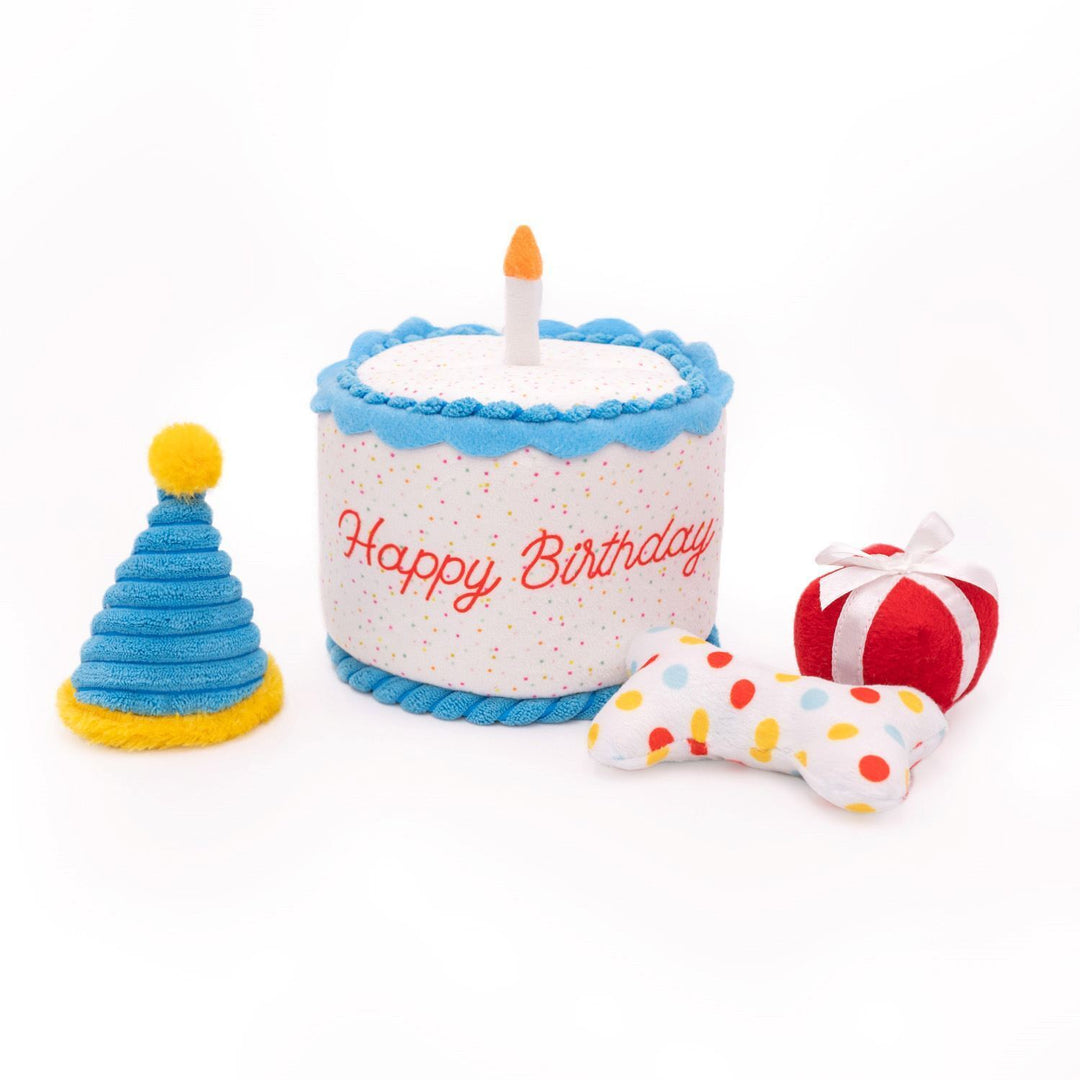 Zippy Paws Zippy Burrow Dog Toy - Birthday Cake