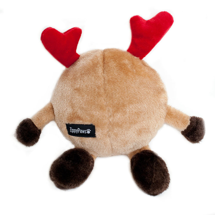 Zippy Paws Christmas Brainey Plush Dog Toy - Reindeer