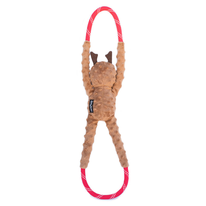 Zippy Paws - Christmas Holiday RopeTugz - Reindeer