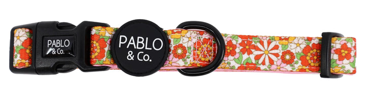 Flowers in the Field Dog Collar- M