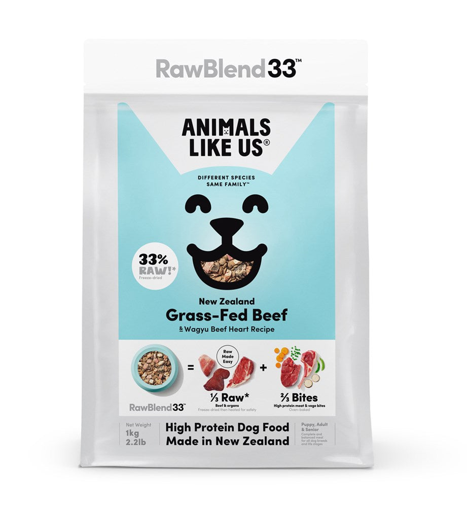 Animals Like Us RawBlend33 Beef and Wagyu Beef Heart 1kg