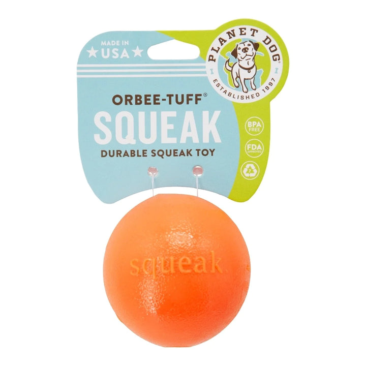 Orbee-Tuff Squeak Ball ORANGE