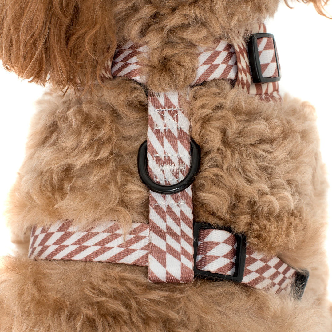 Brown Check Check - Adjustable Harness - XS